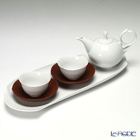 マイセン 波の戯れホワイト 000001／c2925 2人用 日本茶セット 