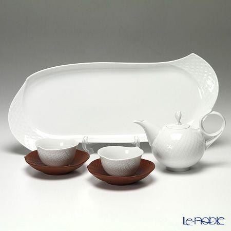 波の戯れ 並行輸入品 マイセン 波の戯れホワイト 000001／c2925 2人用