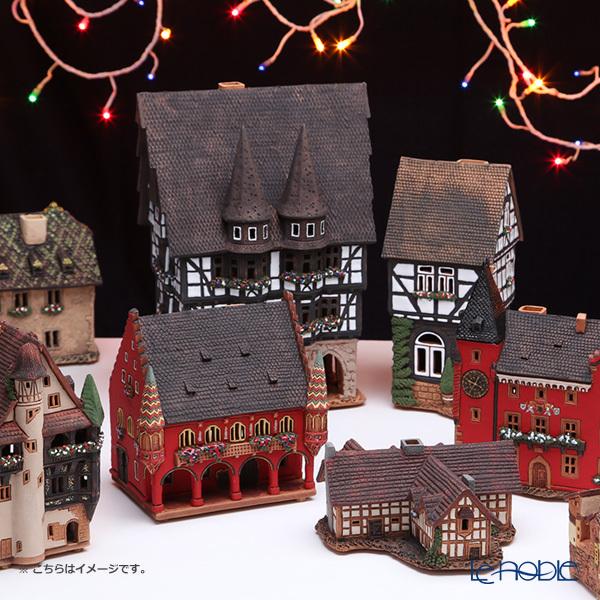 北欧リトアニア製陶器 ミデーネ MIDENE ミニチュアハウス 煙突＆香台付