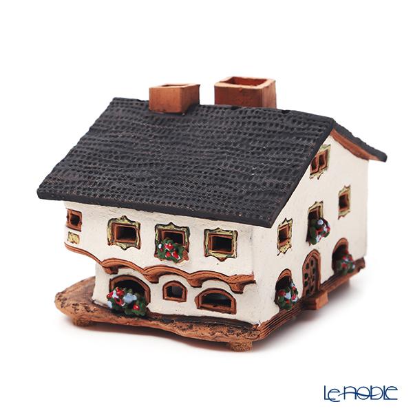 ミデーネ MIDENE 北欧リトアニア製陶器 ミニチュアハウス 煙突＆香台付 北欧リトアニア製陶器 ミデーネ MIDENE ミニチュアハウス 煙突＆香台付