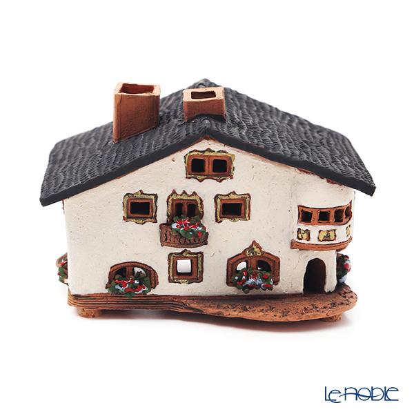 北欧リトアニア製陶器 ミデーネ MIDENE ミニチュアハウス 煙突＆香台付