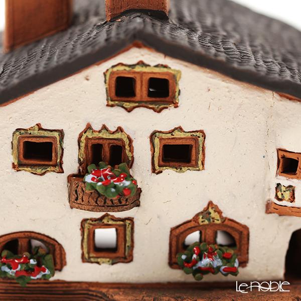 北欧リトアニア製陶器 ミデーネ MIDENE ミニチュアハウス 煙突＆香台付