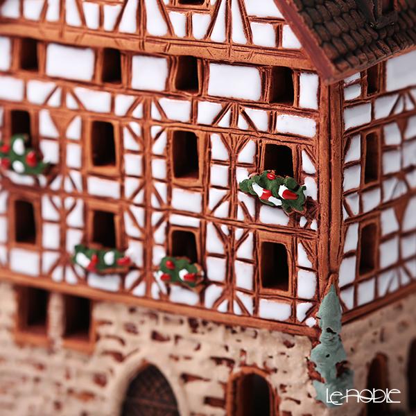 北欧リトアニア製陶器 ミデーネ MIDENE ミニチュアハウス 煙突＆香台付