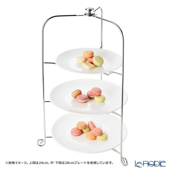 サクライ ワンタッチプレートスタンド／ケーキスタンド L 3段 プレート直径24-30cm 用 18-8ステンレス製 折りたたみ式_4