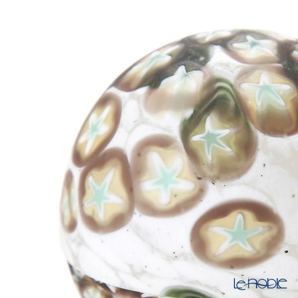 津軽びいどろ 大川薫工房 香合 ブラック／ホワイト OK16-3073