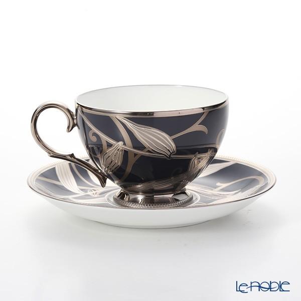 ノリタケ 花銀彩百合 4697J／TP1035 ティータイムペアセット