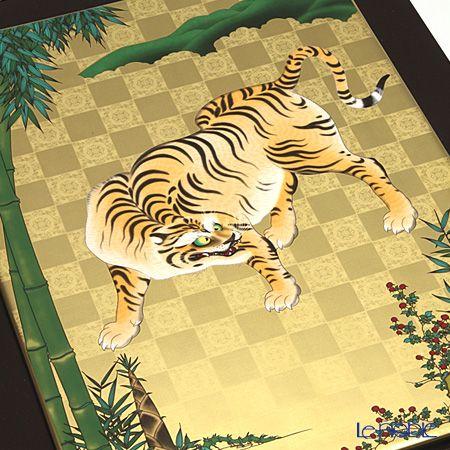 ノリタケ スタジオコレクション AC283／K226 陶額 竹林の虎 額40×31cm