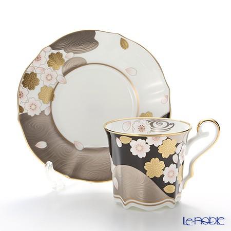 ノリタケ あやみなも 4939-1J／T52506 夜桜金銀彩コーヒー碗皿 カップ