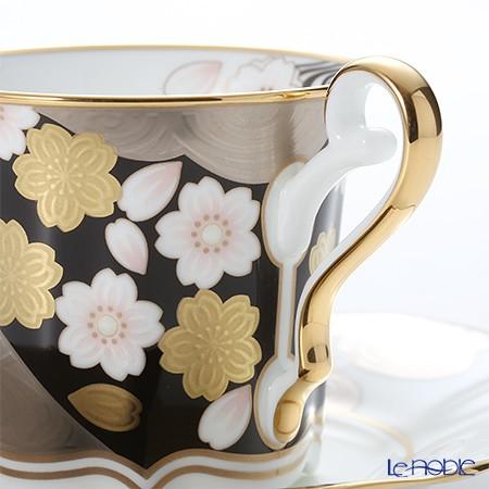 ノリタケ あやみなも 4939-1J／T52506 夜桜金銀彩コーヒー碗皿 カップ