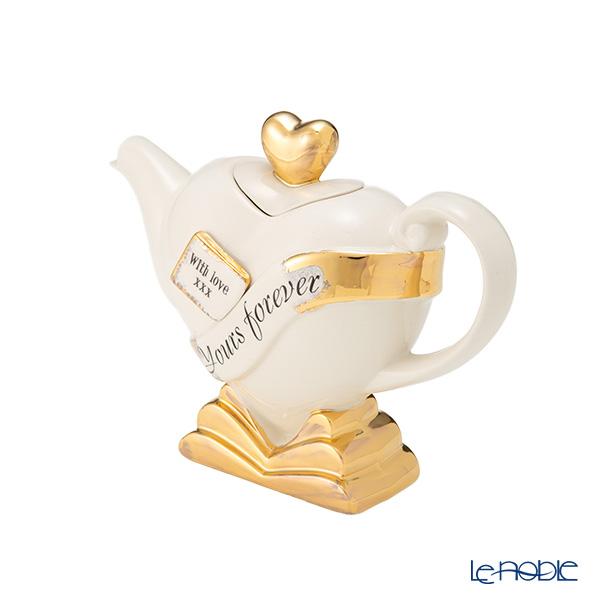 ティーポッタリー Teapottery ハート Yours Forever!(ホワイト) S