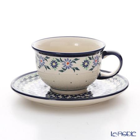 ボレス【ポーランド陶器】カップ&ソーサー2つセット ポーリッシュポタリー(ポーランド陶器) ボレスワヴィエツ ティーカップ