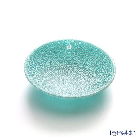 モレッティのミレフィオーリ 8cmプレート(グリーン系) エルコーレモレッティ ミレフィオーリ プレート 8cm エメラルド