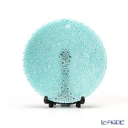 エルコーレモレッティ ミレフィオーリ プレート 8cm エメラルド