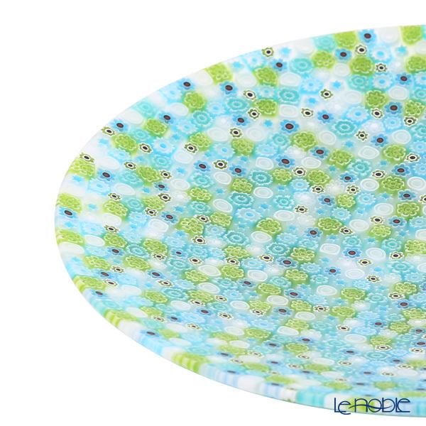 エルコーレモレッティ ミレフィオーリ プレート 24cm ライトブルー