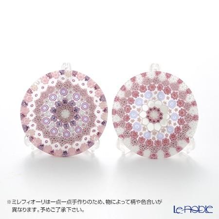 エルコーレ・モレッティ ミレフィオーリ プレート 24cm ピンク系