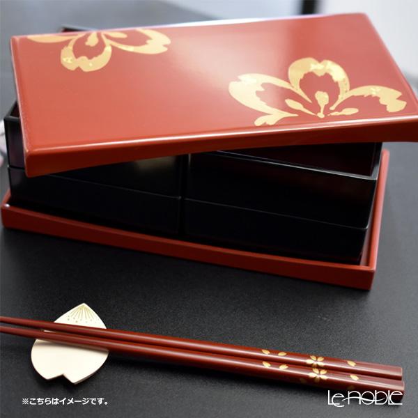 伊助 うたげ花見重箱 さくら 松花堂弁当箱 黒 木粉と樹脂の