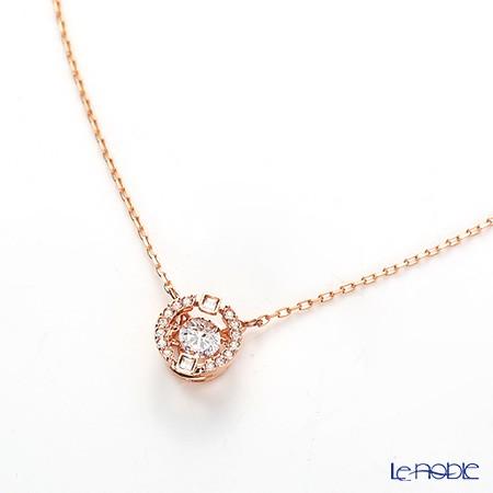 SWAROVSKI スワロフスキー ネックレス Una ラウンド ホワイト／ローズ  