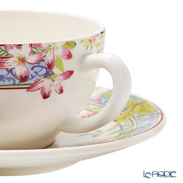 GIEN 並行輸入品 ジアン(Gien)ミルフルール ティーカップ＆ソーサー 