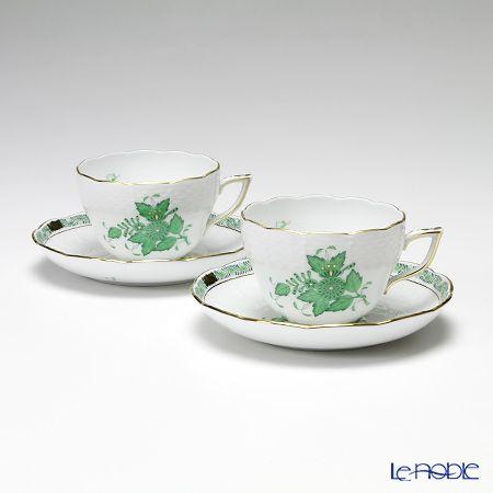 ヘレンド アポニーグリーン 00730-0-00／730 ティーカップ＆ソーサー  