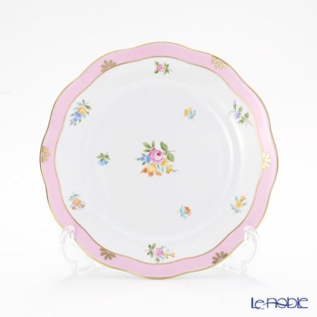 ヘレンド バコニーの春 ピンクのチューリップ 花 プレート 19cm皿