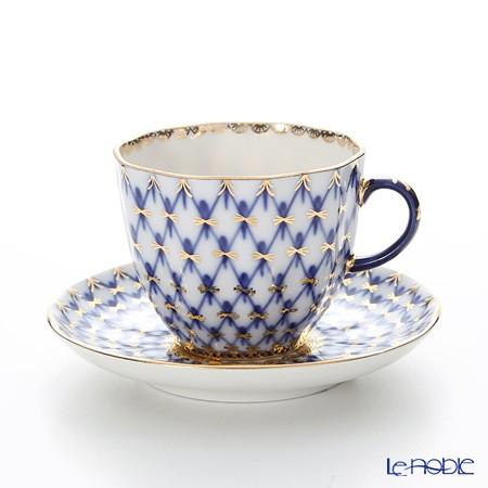ロシア食器 インペリアル・ポーセリン コバルトネット コーヒーカップ 