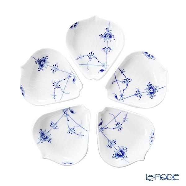 並行輸入品 ロイヤルコペンハーゲン ブルーパルメッテ ペタルディッシュ 9cm 小皿／豆皿 2500341／1057089 5枚セット