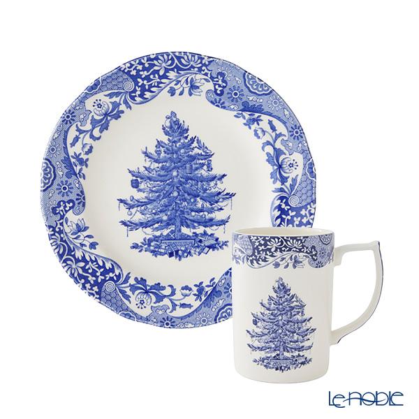 Spode 並行輸入品 スポード ブルーイタリアン クリスマスツリー 2点