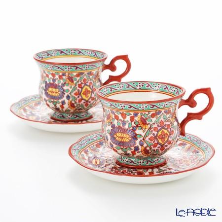 ベンジャロン焼工房 ピンスワン ベンジャマスフラワー ティーカップ