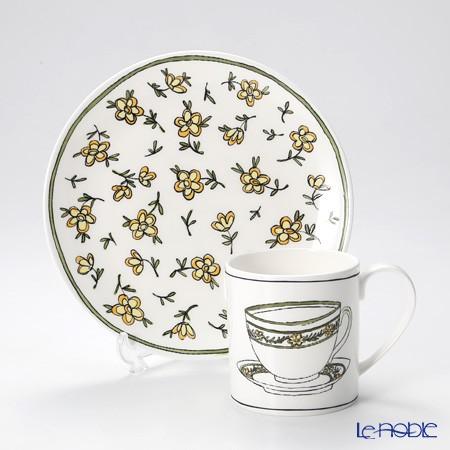 Twig NEW YORK ヘリテージ イエローデイジー プレート＆マグセット