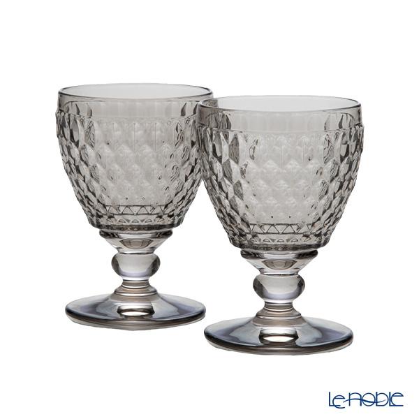 並行輸入品 ビレロイ＆ボッホ(Villeroy＆Boch) ボストン ワイングラス スモーク 12cm 220ml ペア