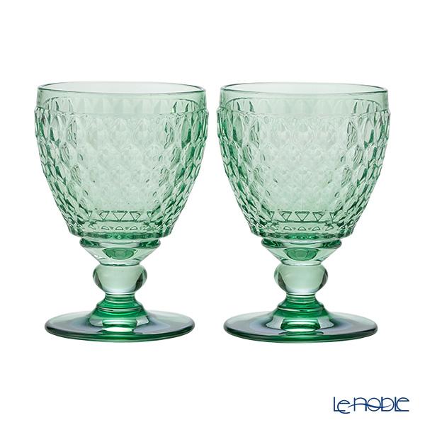 並行輸入品 ビレロイ＆ボッホ(Villeroy＆Boch) ボストン ワイングラス グリーン 12cm 220ml ペア