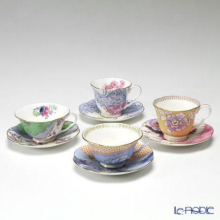 ウェッジウッド Wedgwood バタフライブルーム ティーカップ＆ソーサー 4客セット アフタヌーンティー :WWBB00000001