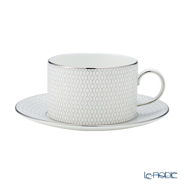 並行輸入品 ウェッジウッド(Wedgwood) ジオ プラチナ ＆ ゴールド ティーカップ＆ソーサー 250ml ペア カップアンドソーサーの画像