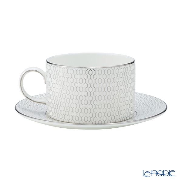 並行輸入品 ウェッジウッド(Wedgwood) ジオ プラチナ ＆ ゴールド ティーカップ＆ソーサー 250ml ペア カップアンドソーサーの画像
