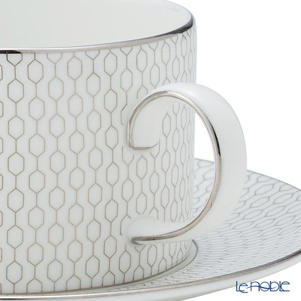 並行輸入品 ウェッジウッド(Wedgwood) ジオ プラチナ ＆ ゴールド ティーカップ＆ソーサー 250ml ペア カップアンドソーサーの画像