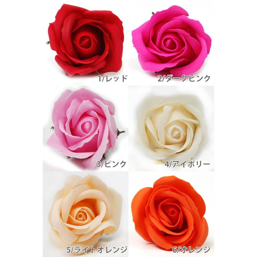 ソープフラワー 中 16輪 セット ローズ 正規品 ヘッド バラ 材料 花材