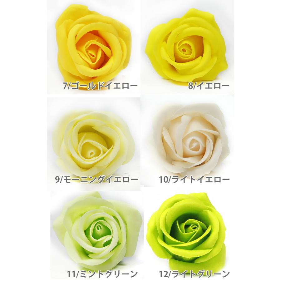 ソープフラワー 中 16輪 セット ローズ 正規品 ヘッド バラ 材料 花材