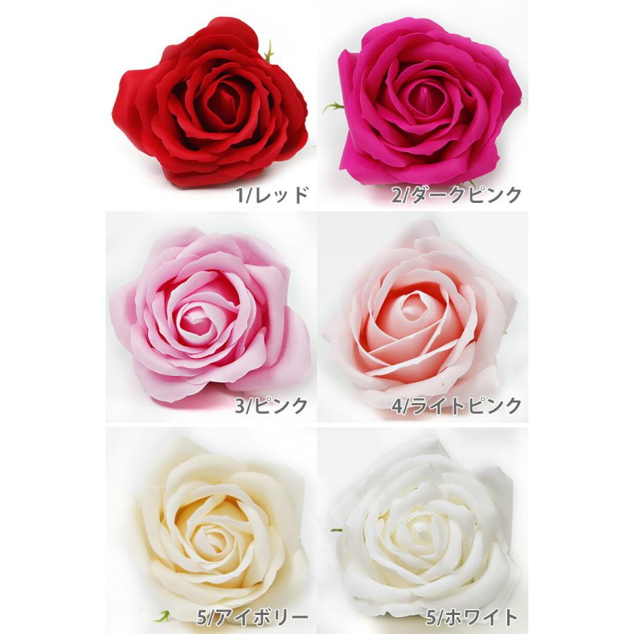ソープフラワー 大 9輪 セット レインボー 正規品 ローズ ヘッド バラ