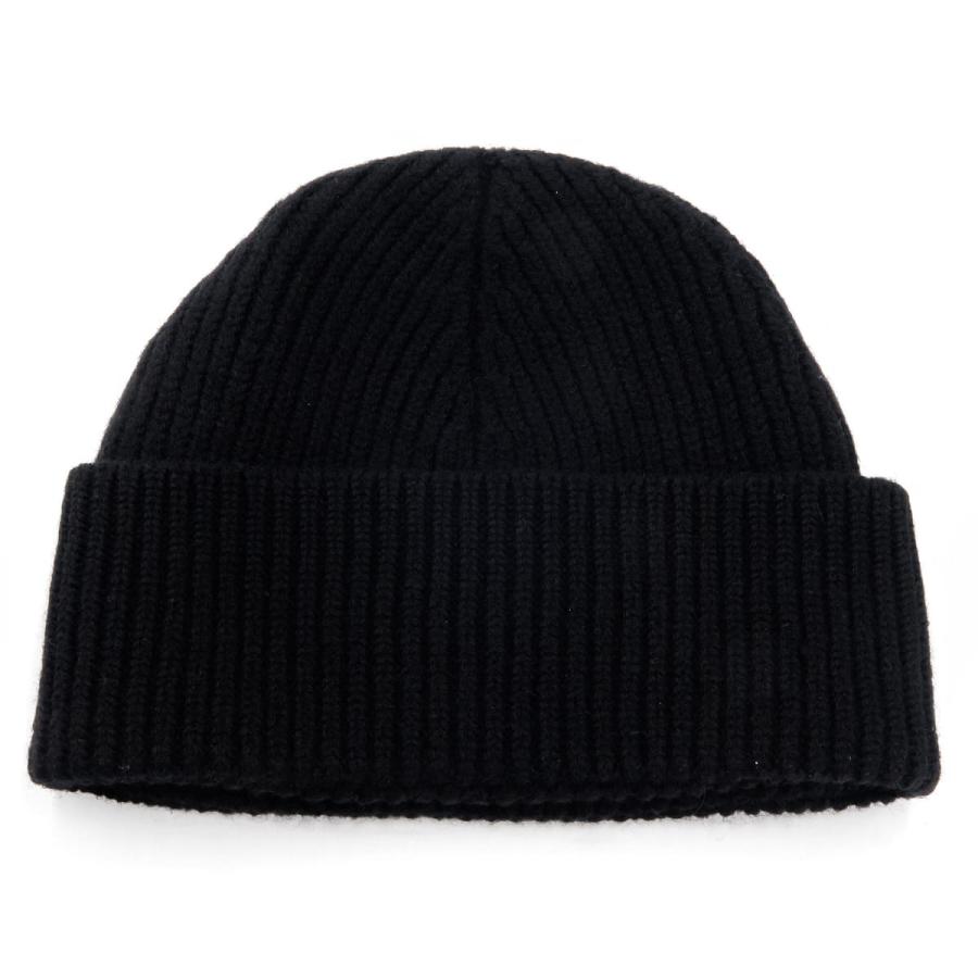 Ami paris ブラック ニット帽 100%公式品 AMI Alexandre Mattiussi アミパリス AMI PARIS ニット帽 帽子 メンズ