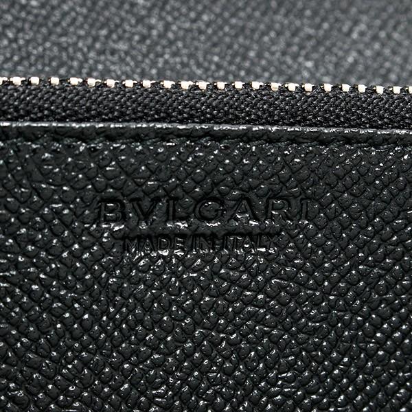 紙袋付 ブルガリ 財布 メンズ 長財布 正規品 30414 BVLGARI ブラック 黒 ファスナー レディース 小銭入れ付き 名入れ ギフト プレゼント｜le-premier｜07