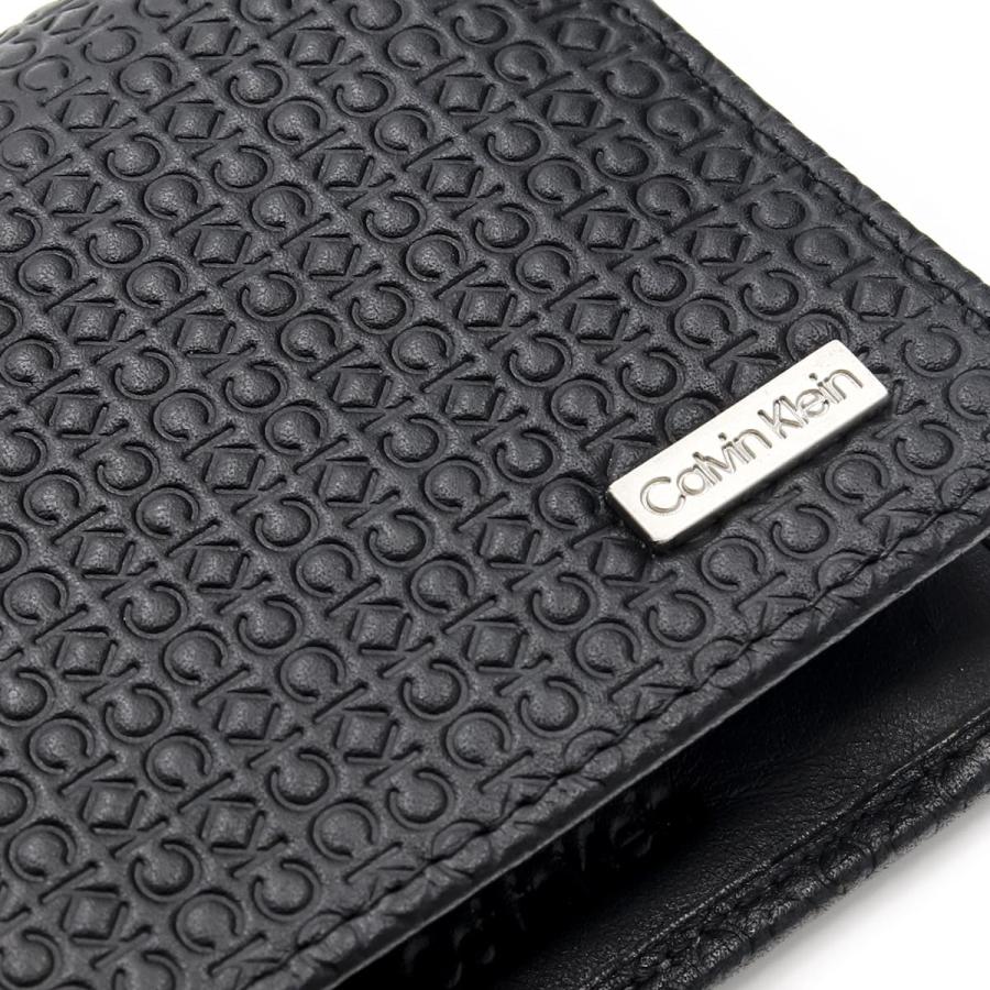   長財布 ブラック シンプル エンボスロゴ CKロゴ ☆カルバンクライン Calvin Klein☆CKロゴ長財布 ブラック 女性