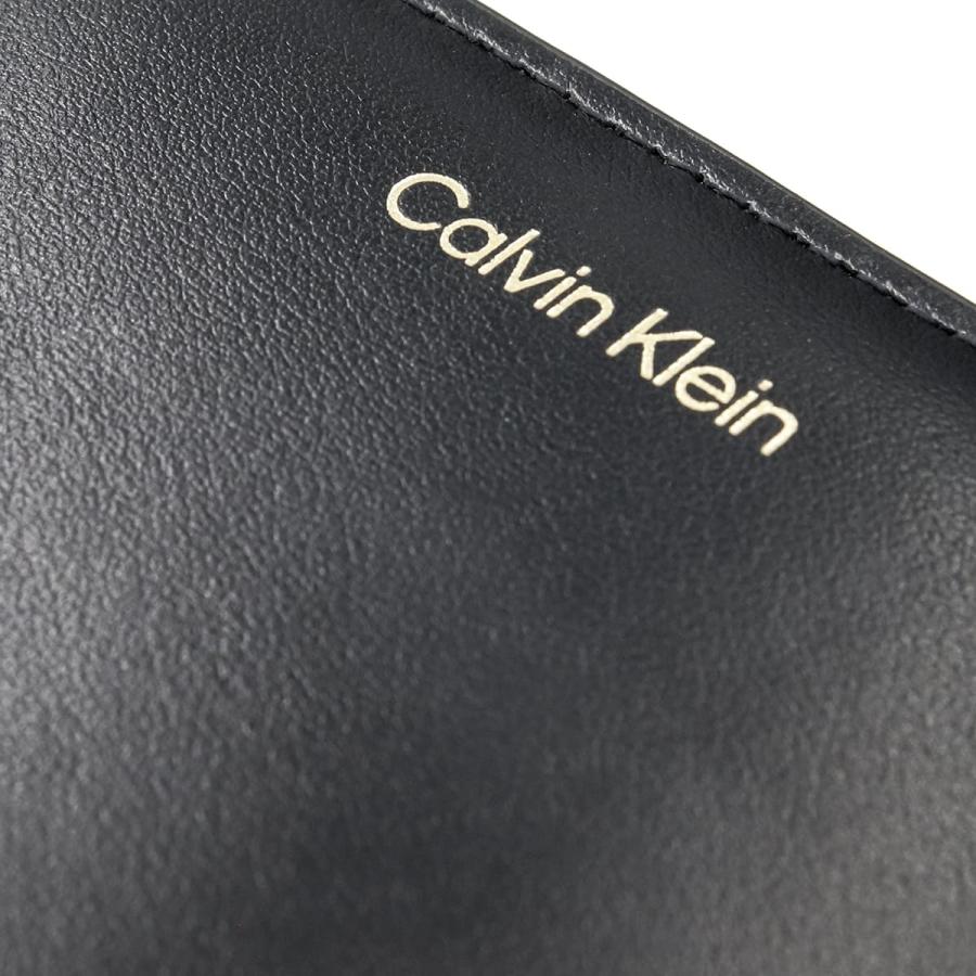 【新品】カルバンクライン 2つ折り財布 CKロゴ ラウンドジップ ウォレット カルバンクライン Calvin Klein CK 二つ折り財布 FOIL LOGO MEDIUM ZIP