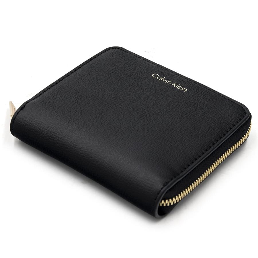 【新品】カルバンクライン 2つ折り財布 CKロゴ ラウンドジップ ウォレット カルバンクライン Calvin Klein CK 二つ折り財布 BOLD MEDIUM ZIP