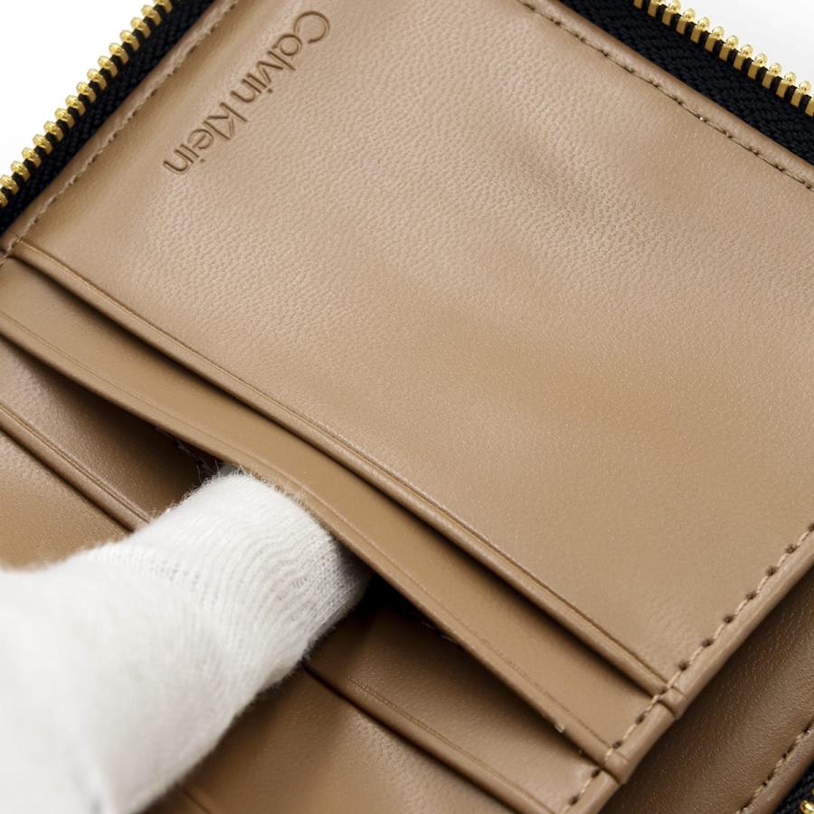 カルバンクライン Calvin Klein CK 二つ折り財布 FOIL LOGO MEDIUM ZIP