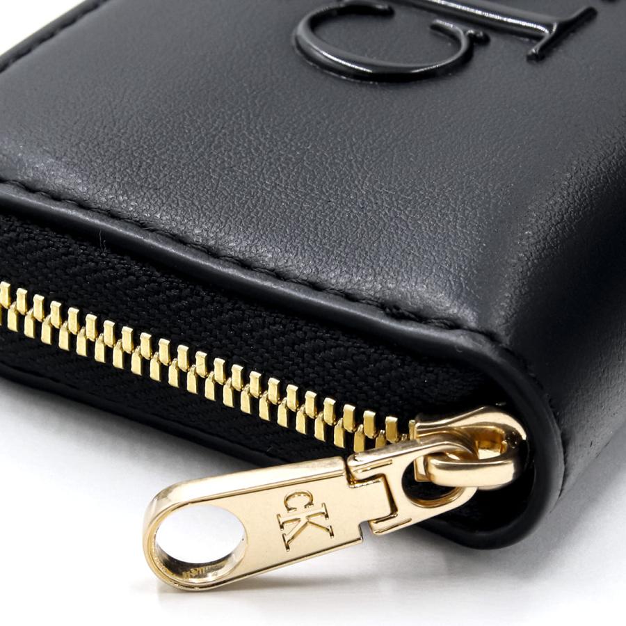 【新品】カルバンクライン 2つ折り財布 CKロゴ ラウンドジップ ウォレット カルバンクライン Calvin Klein CK 二つ折り財布 BOLD MEDIUM ZIP
