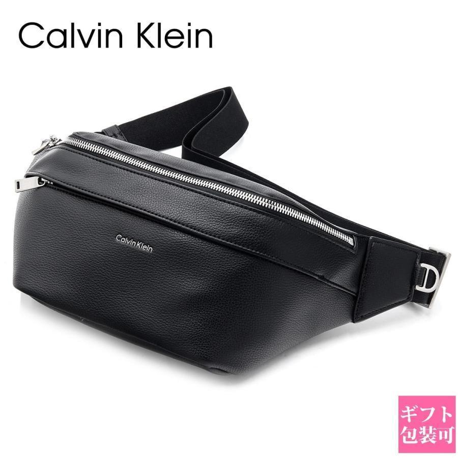 カルバンクライン【新品】ウエストバック　ボディーバック　CKロゴ　ブラック Calvin Klein（カルバン・クライン） ウエストポーチ ボールド ロゴ