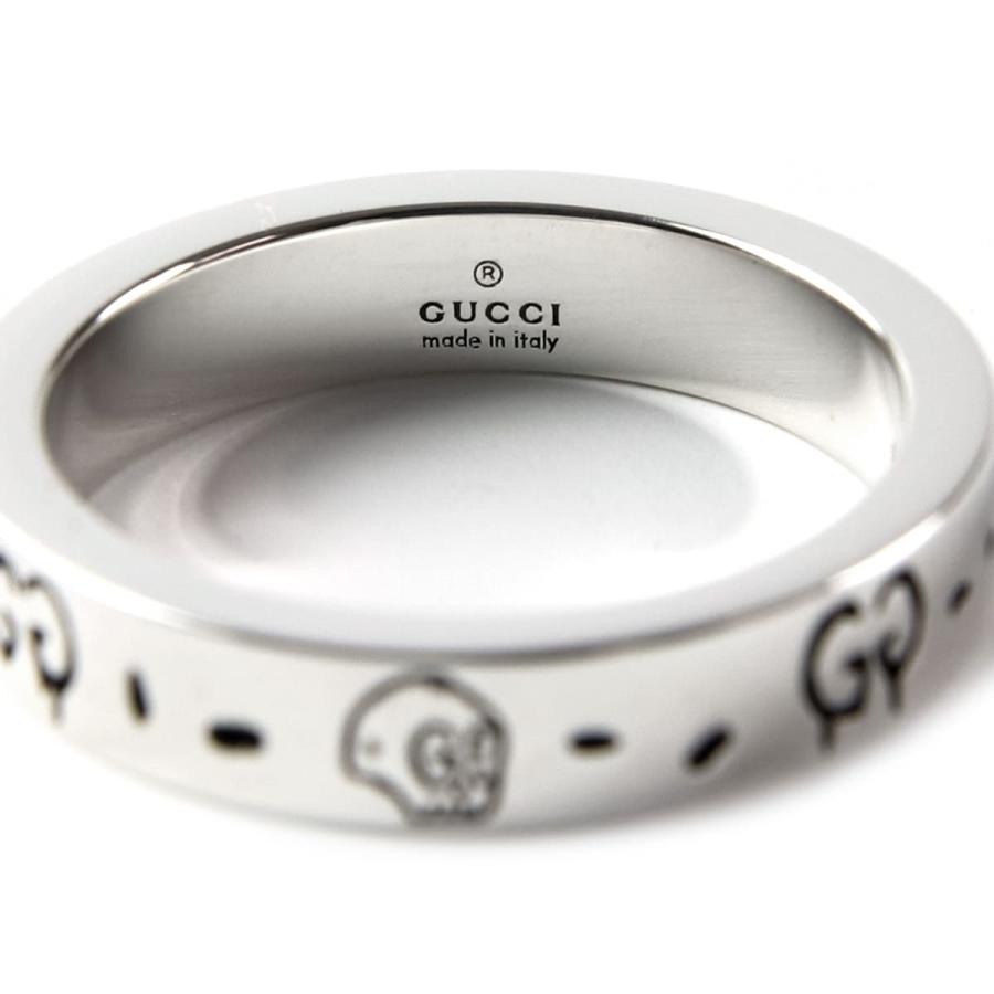 グッチ 指輪 メンズ 正規品 シルバーアクセサリー GUCCI リング GHOST グッチゴースト シルバー 477932 J8400 0701 アクセサリー｜le-premier｜04