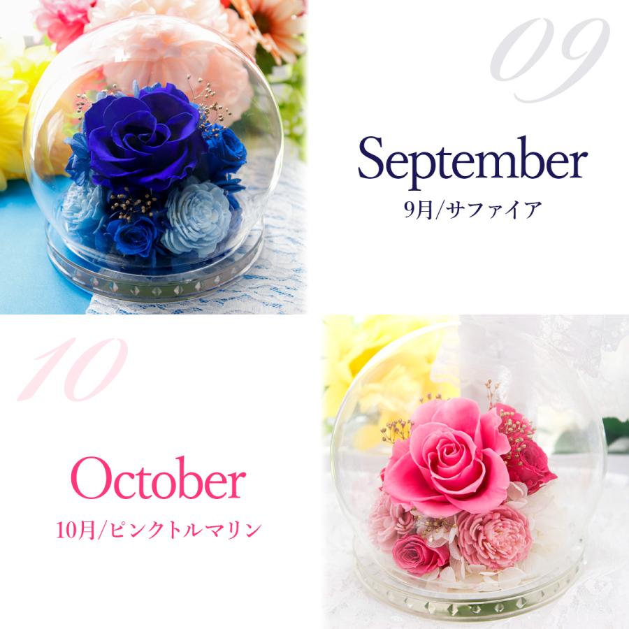 プレゼント 花 プリザーブドフラワー ガラスドーム ガラス ギフト 誕生