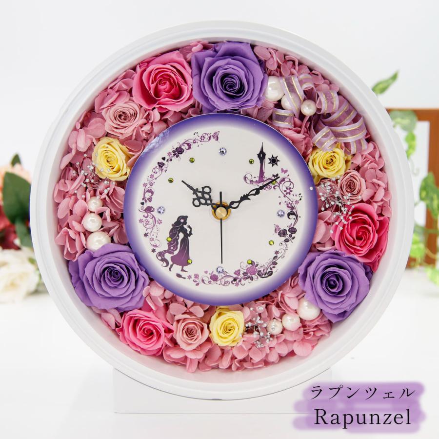 Alice flower プリザーブドフラワー置き時計 Alice flower プリザーブドフラワー 壁掛け 時計 誕生日 名入れ