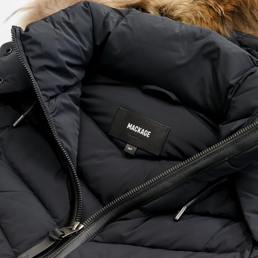 ✿マッカージュ✿レザー切り替え　フーディージャケット　ブラック　美品 ✿マッカージュ✿レザー切り替え フーディージャケット ブラック 美品